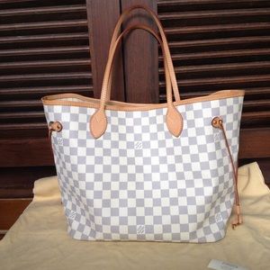 Louis Vuitton Neverfull damier azur MM
